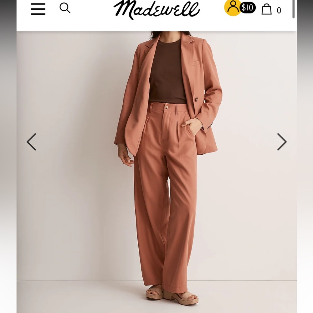 Madewell Terracotta Pantsuit